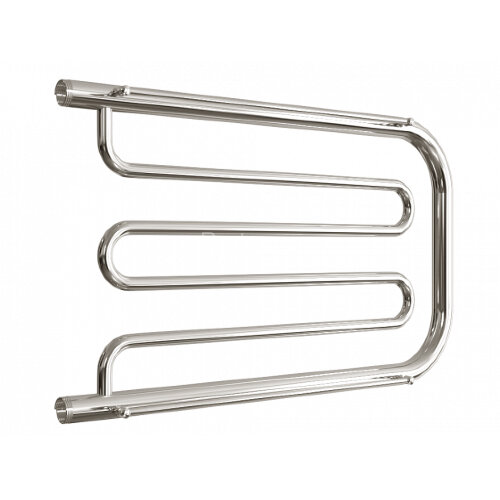 Полотенцесушитель водяной ДВИН D 50/80 c полкой 1"-1/2" К0 полированный (4627085927754)