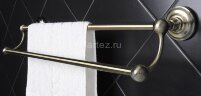 Полотенцедержатель Fixen Retro трубчатый двойной, бронза (FX-83802 )