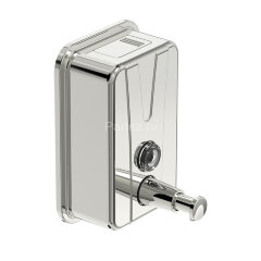 Дозатор для жидкого мыла Loranto настенный, 500 мл, нержавеющая сталь (4711.04.050.P)