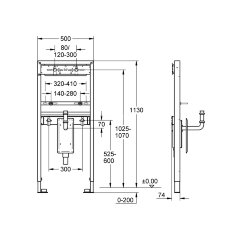 Инсталляция для раковин Grohe Rapid Solido (38625001)