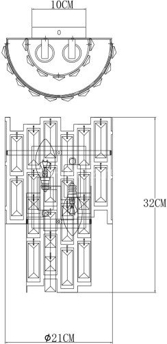Бра Arte Lamp A1005AP-2GO