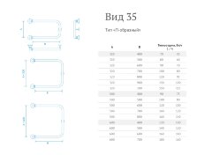 Полотенцесушитель водяной Маргроид П-образный &quot;Вид 35&quot; 50х50, хром