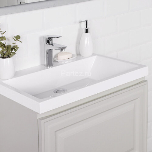 Комплект тумба Итана Verona 60 597х378х450 подвесная, с раковиной Natella 60, керамик (CS00080612)