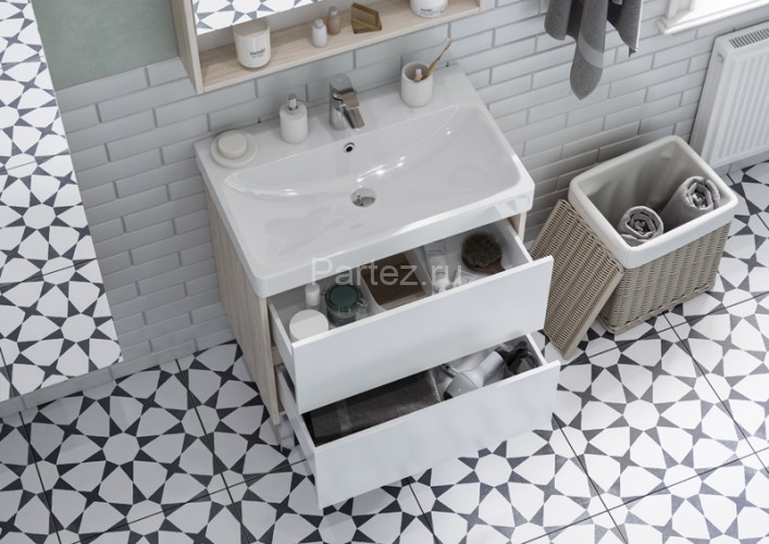 Тумба под раковину AQUATON Сканди 70 подвесная, дуб верона (1A251801SDB20)