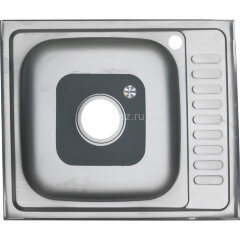 Мойка 6050 R MELANA 0,4/160 накладная прямоугольная (127 t R*20)