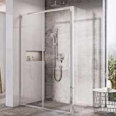 Душевая стенка Ravak Blix BLSPS-90 профиль Хром стекло прозрачное