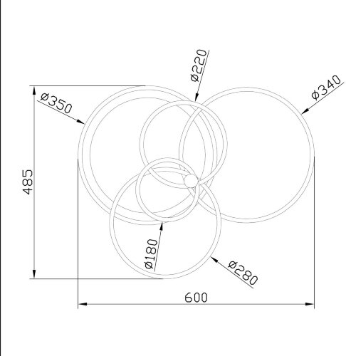 Потолочная люстра Escada 10213/4LED BL Chrome